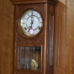 WALNUT TIME CO. WALL CLOCK