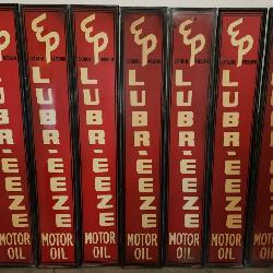 (17) EP Lubreeze Extreme Pressue Motor Oil Signs NOS