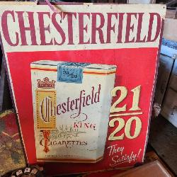 Chesterfield Cigarettes Sign