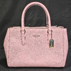 Pink Leather Coach Handbag / Shoulder Bag