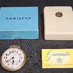Vtg Hamilton Railway Special 992B Pocket Watch
