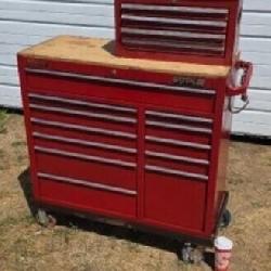 Waterloo tool chest on heavy duty cart with