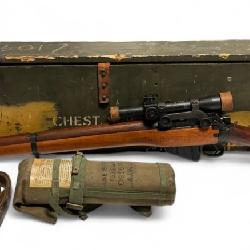 WWII British BSA Sniper with Matching Scope and Transit Case