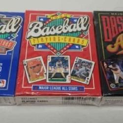 1990-93 MLB All Stars Playing Cards Sets Sealed