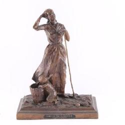 Fine Art Bronze, Woman and Child.