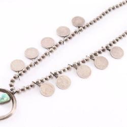 Native American Squash Blossom Necklace.