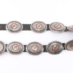 Stunning Inlaid Concho Belt.