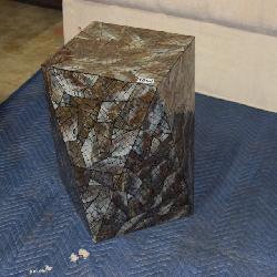 LOT 1054 MOTHER OF PEARL DESIGNER PEDESTAL