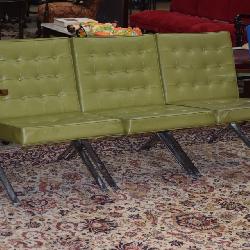LOT 1095 ROYAL METAL CO MID CENTURY SOFA