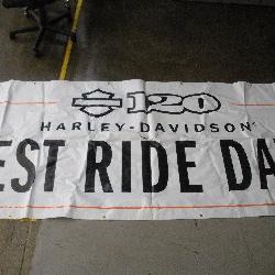 HARLEY 2 SIDED TEST RIDE DAYS VYNYL BANNER 117X48