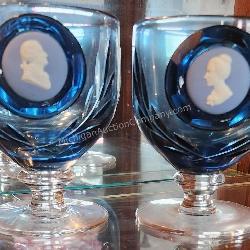 2 ct. Wedgwood Jasperware Cameos