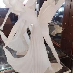 Lalique Style Dancing Figurine