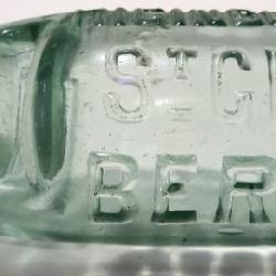 Aqua - B. M. W. Co. - Bermuda Soda/Mineral Codd Bottle w/Marble