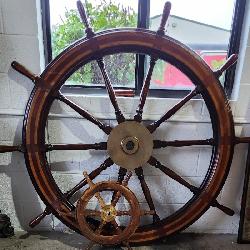 HUGE & HEAVY Authentic 5' Ships Wheel
