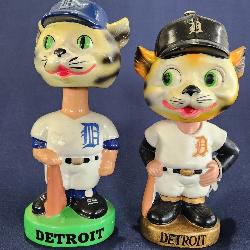 Vintage Detroit Tigers Bobbleheads