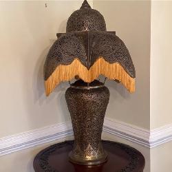 Moroccan Boho Filigree Lamp