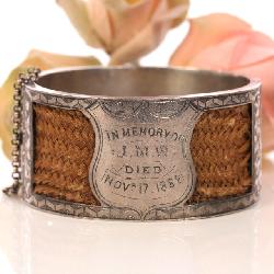 VICTORIAN MOURNING HAIR BRACELET