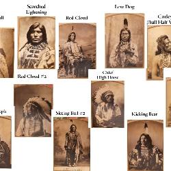 1800s PROMINENT CHIEFS NATIVE AMERICAN CABINET CARD ALBUM FULL!