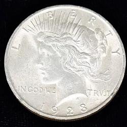 1928 peace silver dollar
