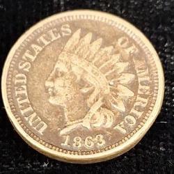1863, Indian head cent