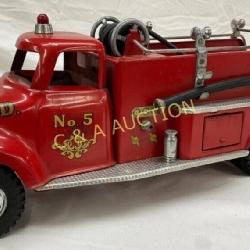 17ï¿½6 Tonka Metal Fire Truck, No. 5, TFD Design