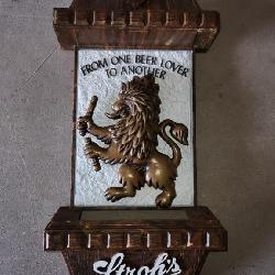 Stroh's beer sconce
