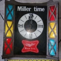 Miller time clock, works