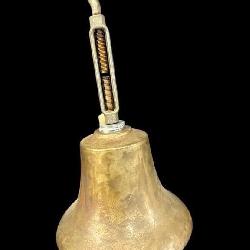 LARGE ANTIQUE BRASS LOCOMOTIVE TRAIN BELL;