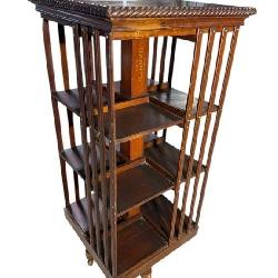 MAHOGANY REVOLVING DANNER BOOKCASE