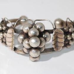 .925 Sterling Taxco Mexico Large Cuff Bracelet