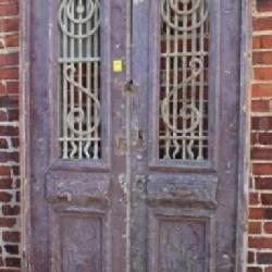 Large Antique Charleston Style Doors 8'6