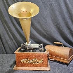 Edison Standard Phonograph with Original Horn
