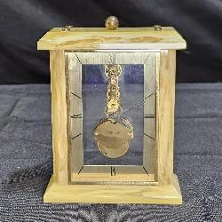 Vtg Wittmauer Skeleton Baguette Wind Up Clock