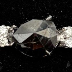 G.G.A Cer. Platinum Black & Clear Diamond Bracelet
