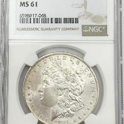 1885-O Morgan Silver Dollar, NGC MS 61