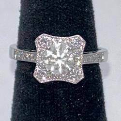 Beautiful AIG Platinum Diamond Ring