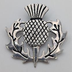 Sterling Silver Scottish Thistle Pendant
