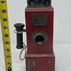 VINTAGE STRUCTO TOYS FREEPORT. IL PAY PHONE COIN