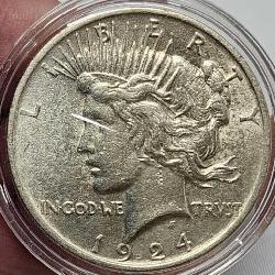 1924 Peace Silver Dollar