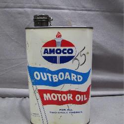 Amoco Outboard Motor Oil Can, Empty