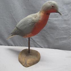 Hand-Carved Wooden Bird Decoy