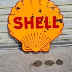 Antique Shell double-sided porcelain die-cut