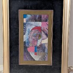 Modern Art in Golden Frame