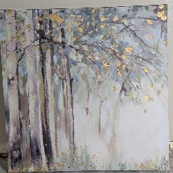 Trees with Golden Leaves Original Canvas