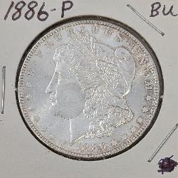 1886-P Morgan Silver Dollar