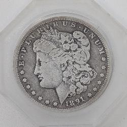 1891-O Morgan Silver Dollar