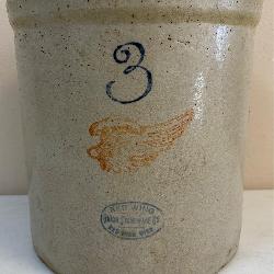Vintage Red Wing Union Stoneware Company Crock