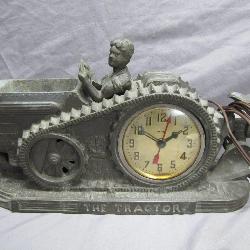 United Clock Tractor-Themed Mantel Clock