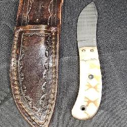 Wayne Hensley 3 Finger Skinner Damascus Custom