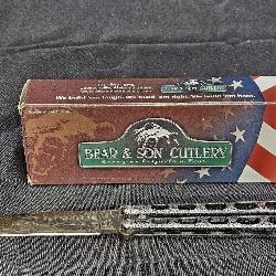 Bear Butterfly Knife Large Tanto Damascus Blade